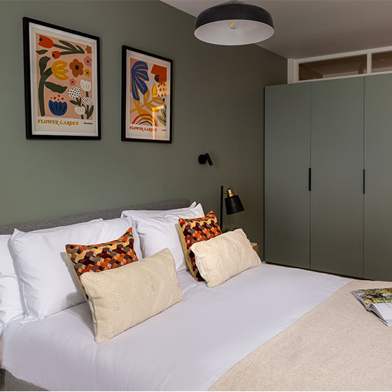 Bedroom at Waterloo Apartment