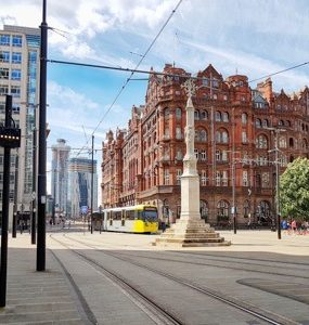 Portland Street Railway in Manchester, England